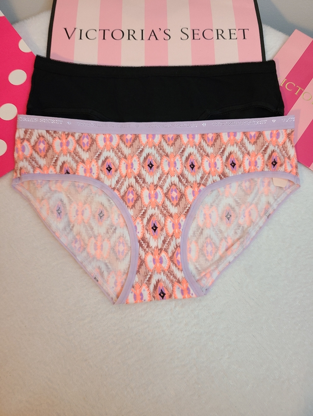 Y2K Victoria's Secret 2pk Signature Cotton Classic Hiphugger Panties Size Sm